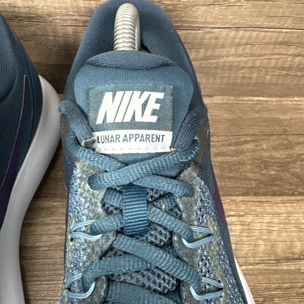 Nike Lunar Apparent Green Blue Womens US Size 10 EUR 42 908998-400 Running Shoes